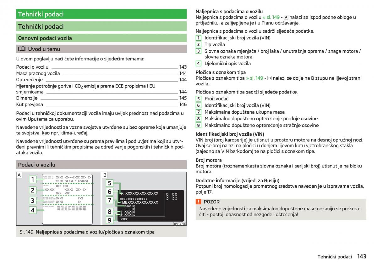 Skoda Citigo vlasnicko uputstvo / page 145