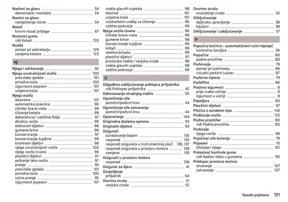 Skoda Citigo vlasnicko uputstvo / page 153