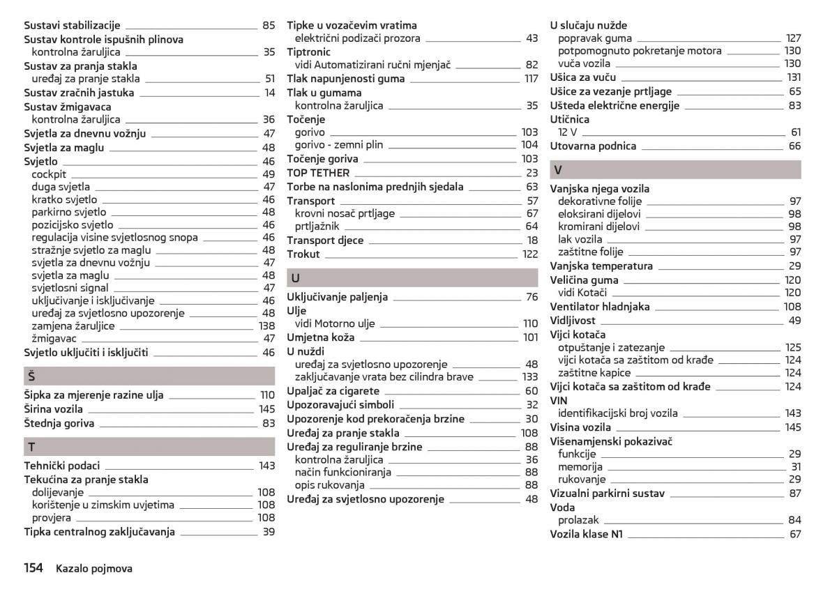 Skoda Citigo vlasnicko uputstvo / page 156