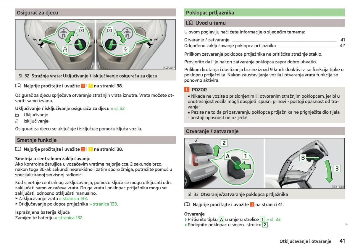 Skoda Citigo vlasnicko uputstvo / page 43