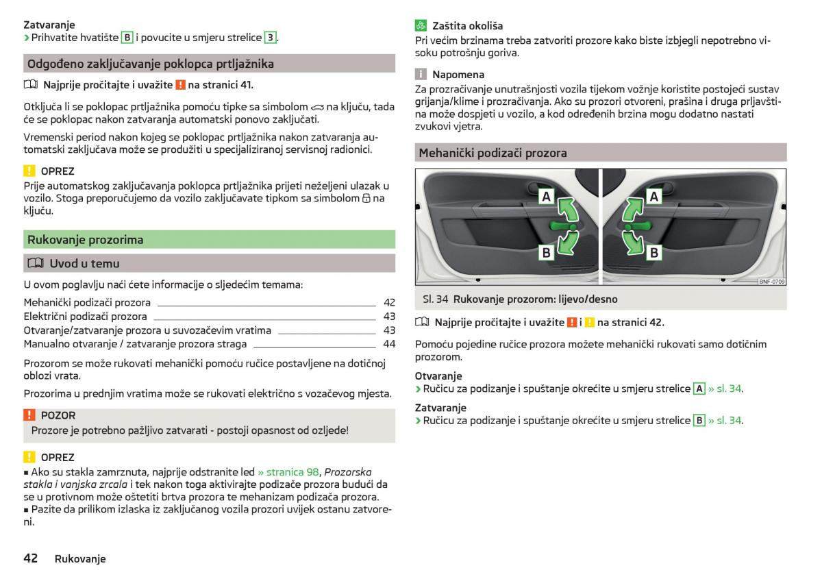 Skoda Citigo vlasnicko uputstvo / page 44