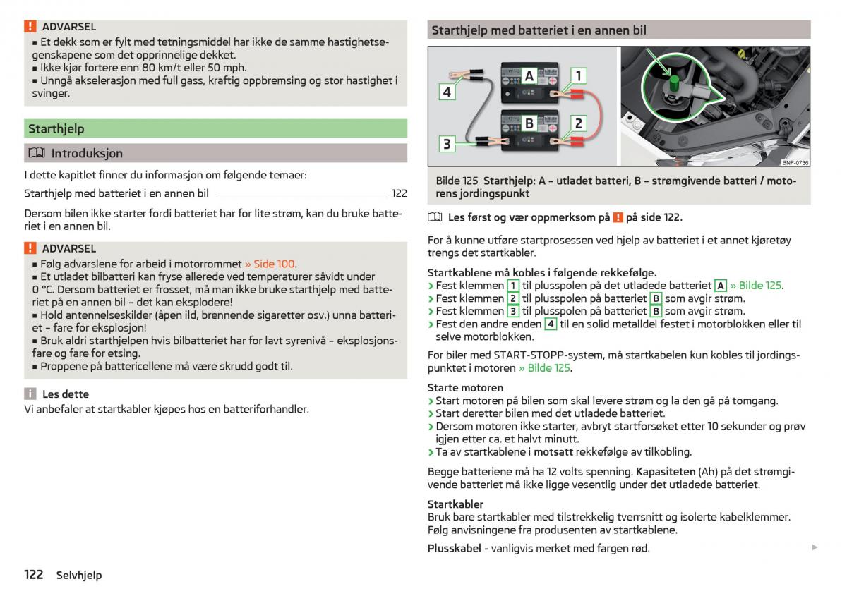 Skoda Citigo bruksanvisningen / page 124