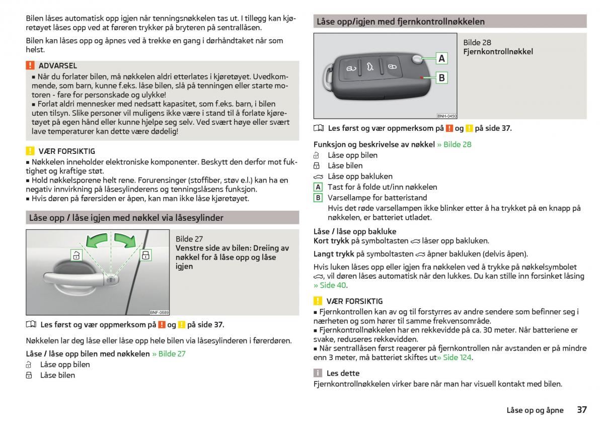 Skoda Citigo bruksanvisningen / page 39