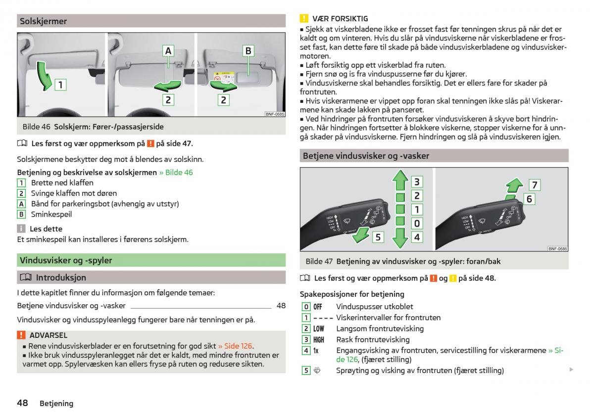 Skoda Citigo bruksanvisningen / page 50