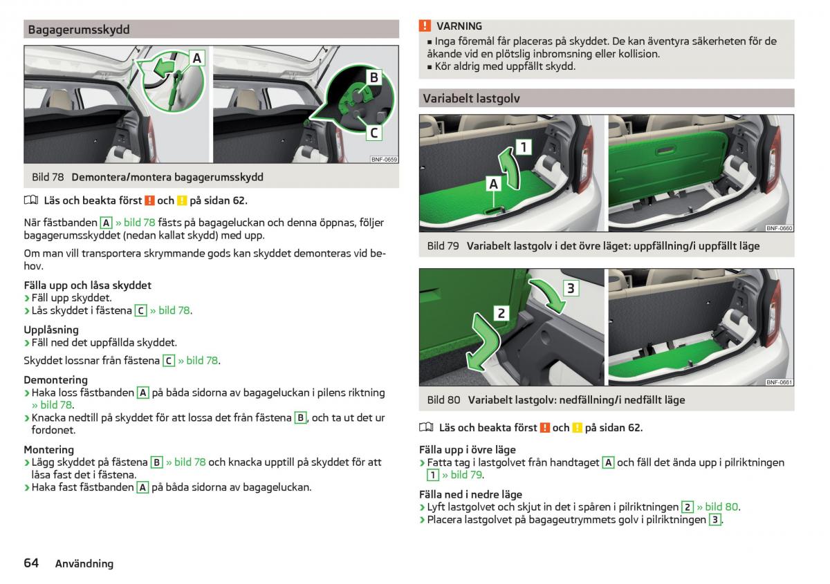 Skoda Citigo instruktionsbok / page 66