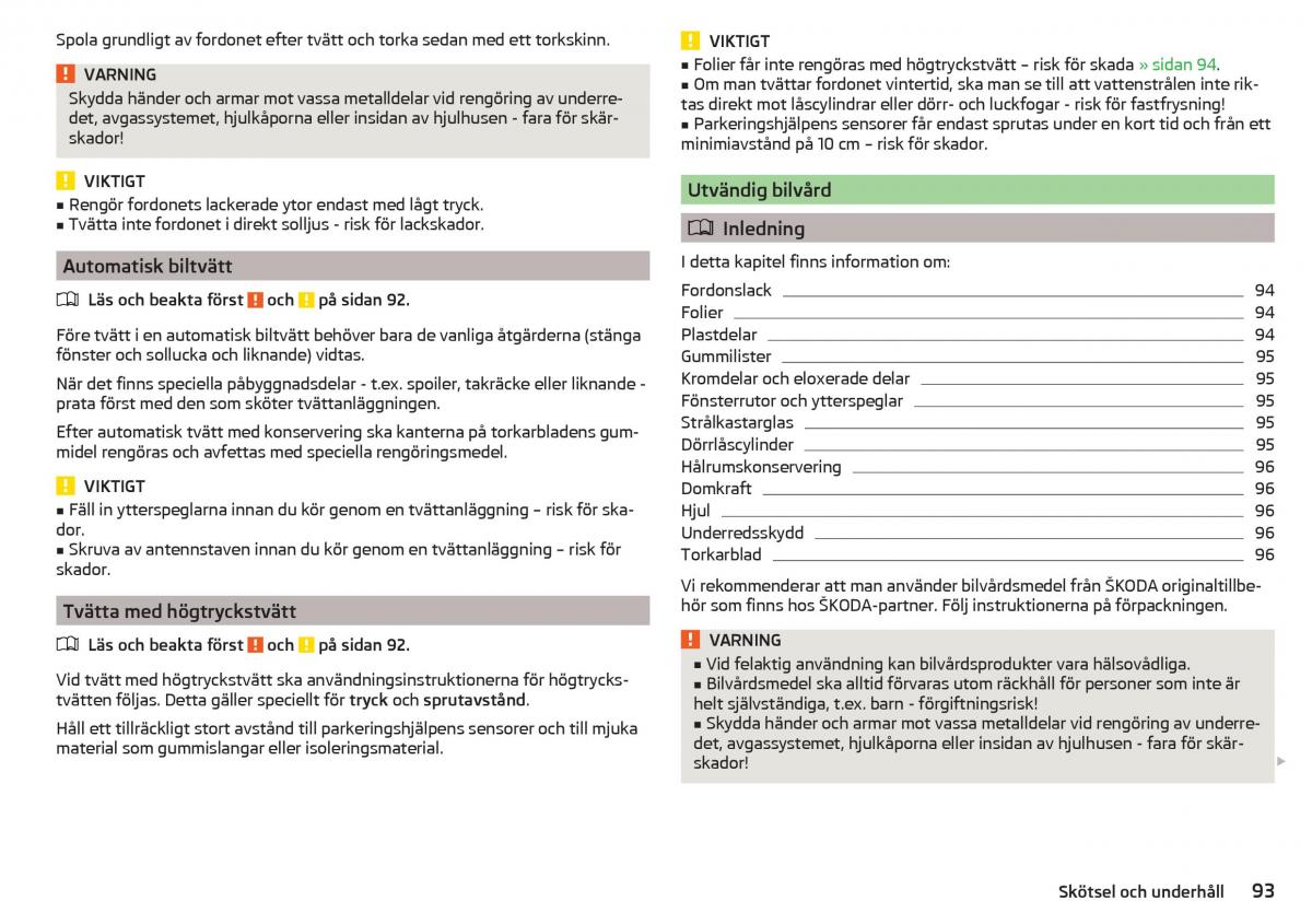 Skoda Citigo instruktionsbok / page 95