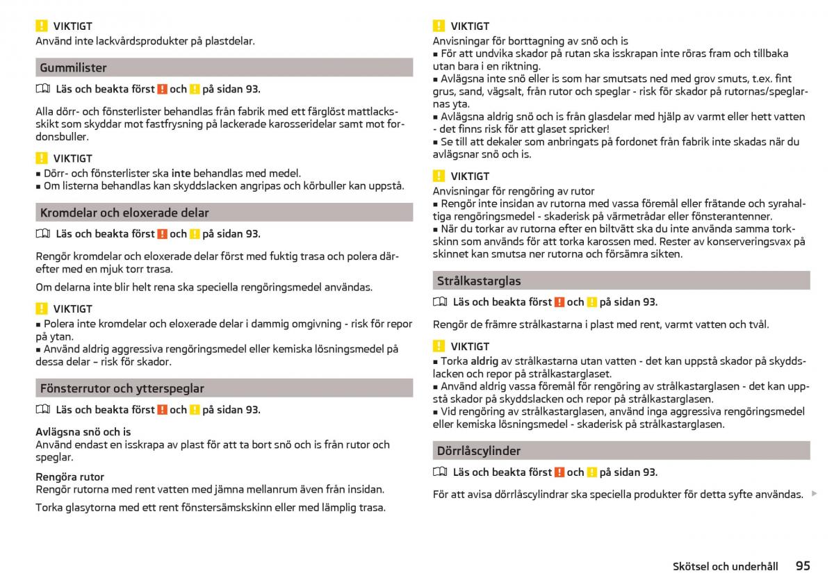 Skoda Citigo instruktionsbok / page 97