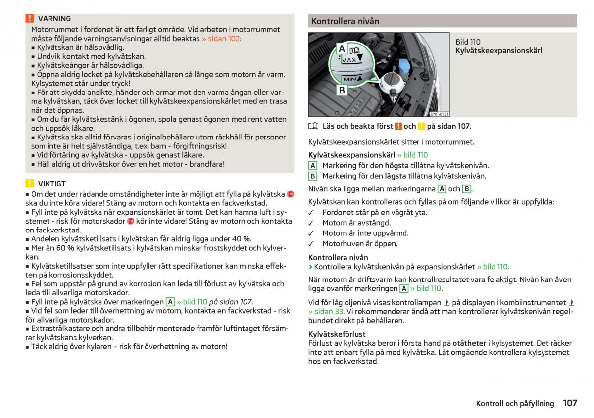 Skoda Citigo instruktionsbok / page 109