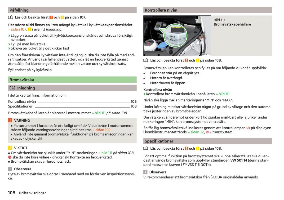 Skoda Citigo instruktionsbok / page 110