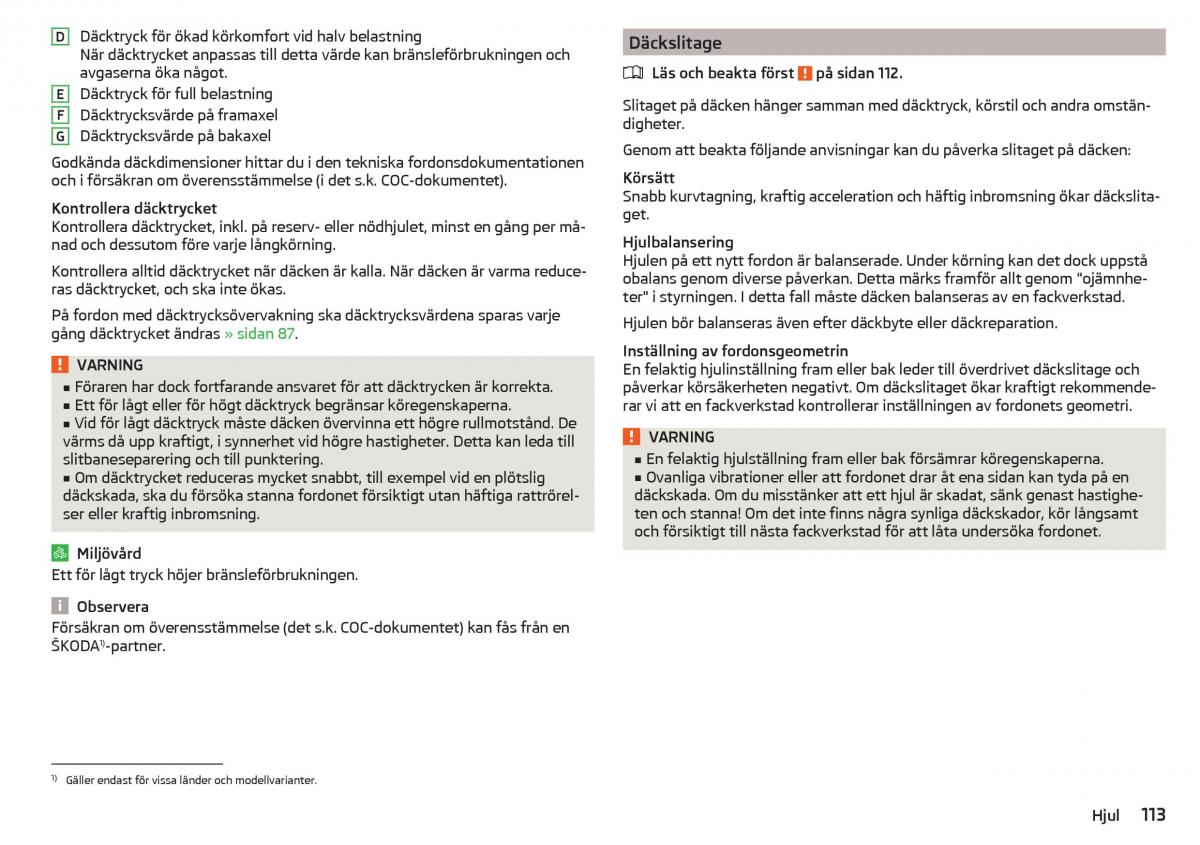 Skoda Citigo instruktionsbok / page 115