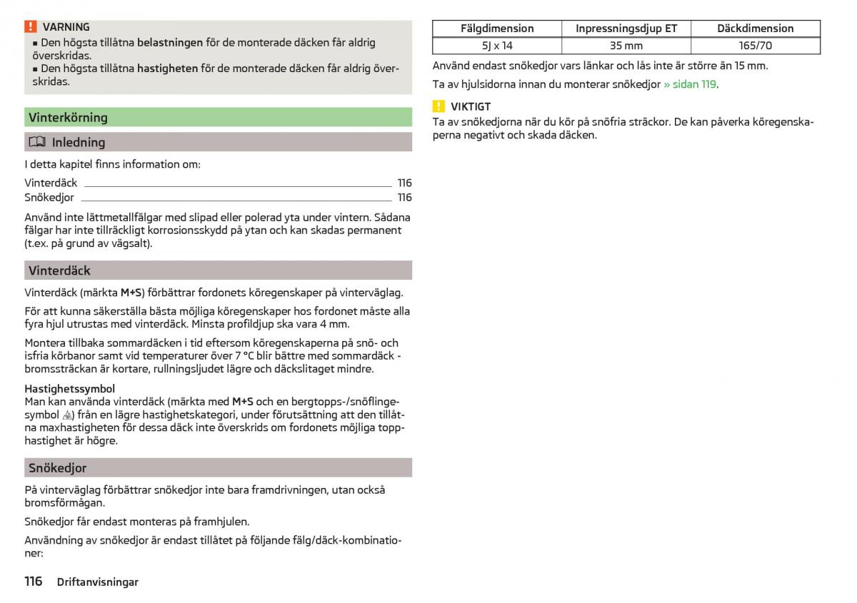 Skoda Citigo instruktionsbok / page 118