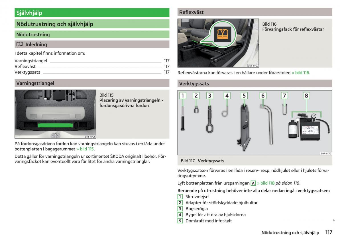 Skoda Citigo instruktionsbok / page 119