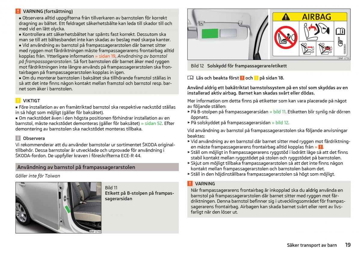 Skoda Citigo instruktionsbok / page 21