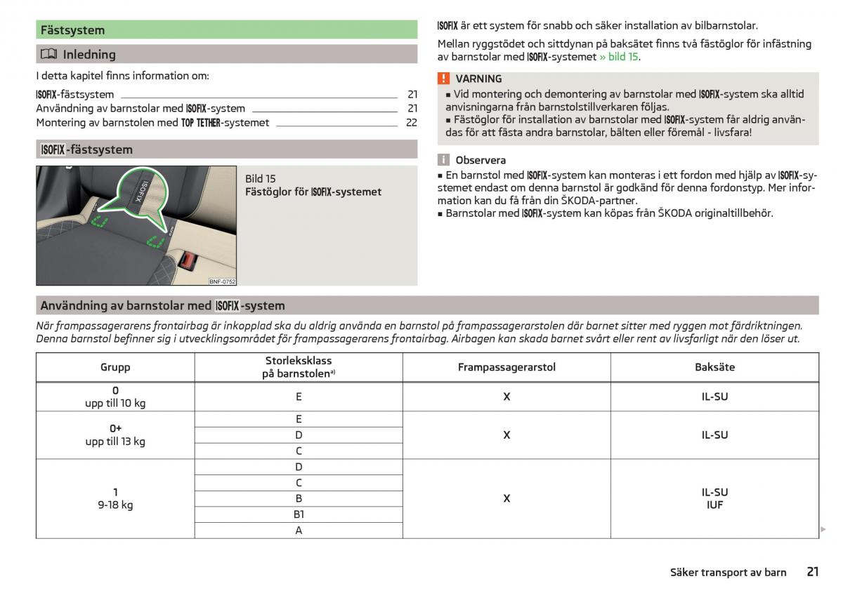 Skoda Citigo instruktionsbok / page 23