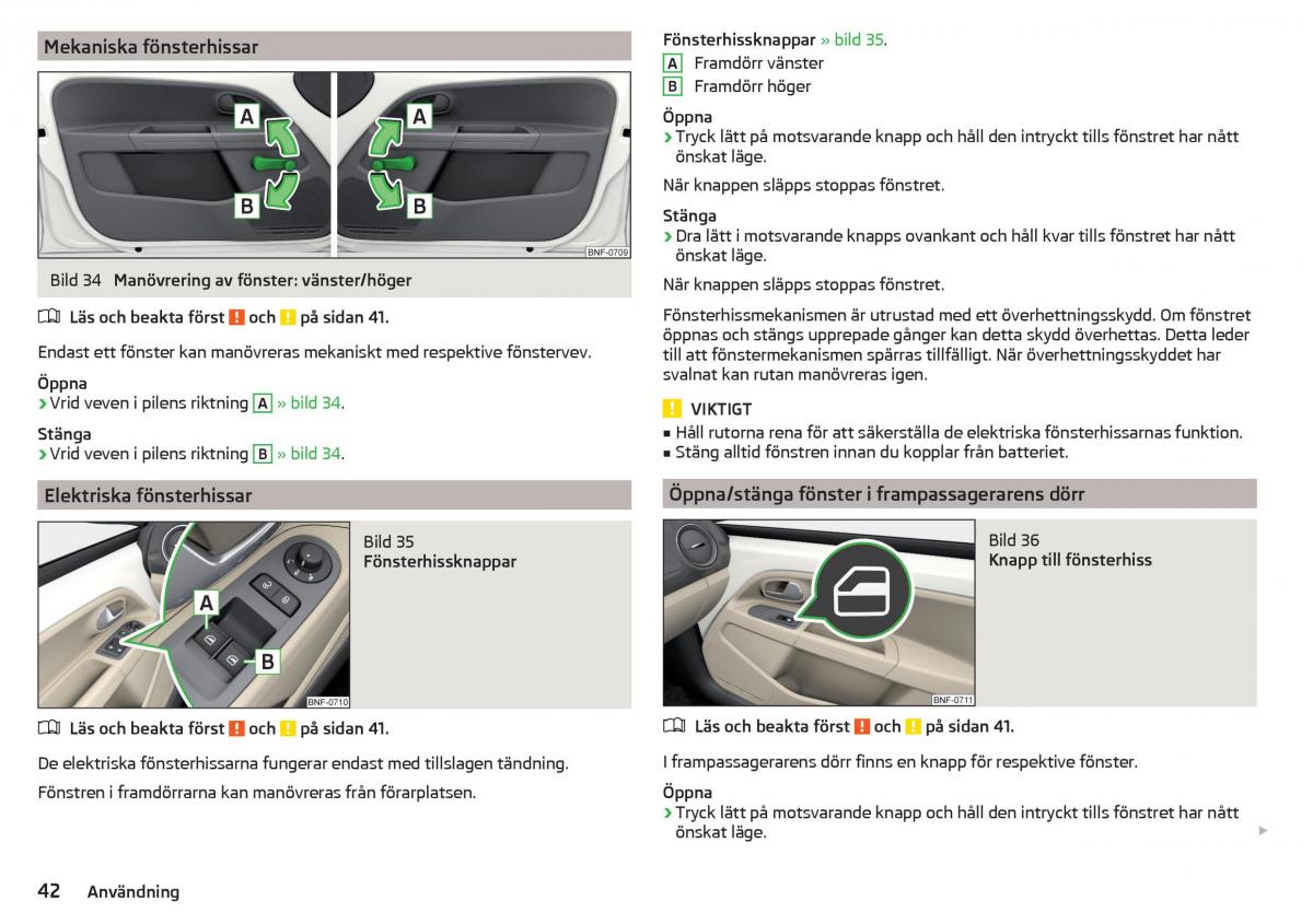 Skoda Citigo instruktionsbok / page 44