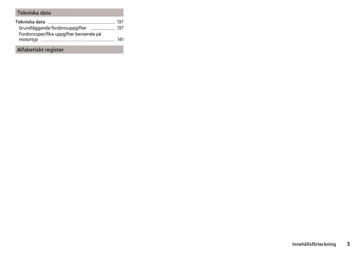 Skoda Citigo instruktionsbok / page 5