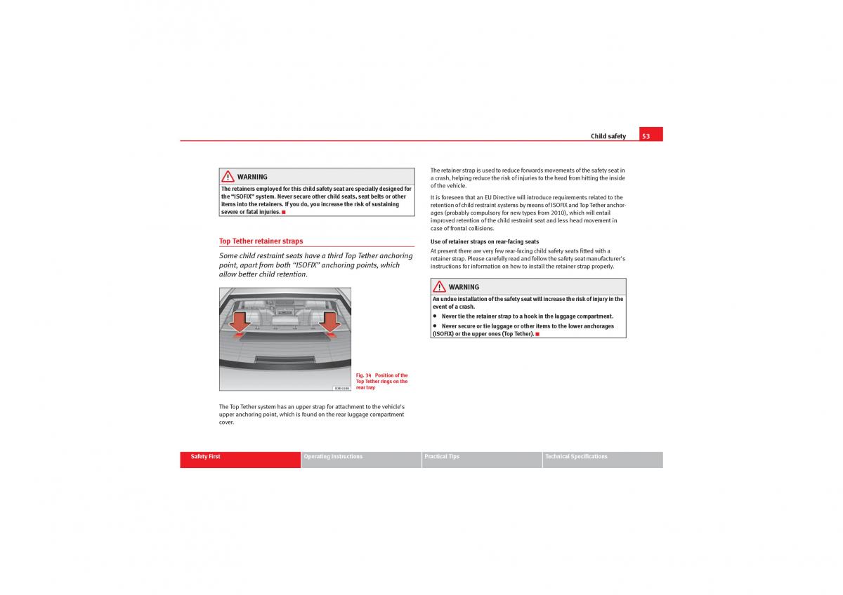 manual  Seat Exeo owners manual / page 55