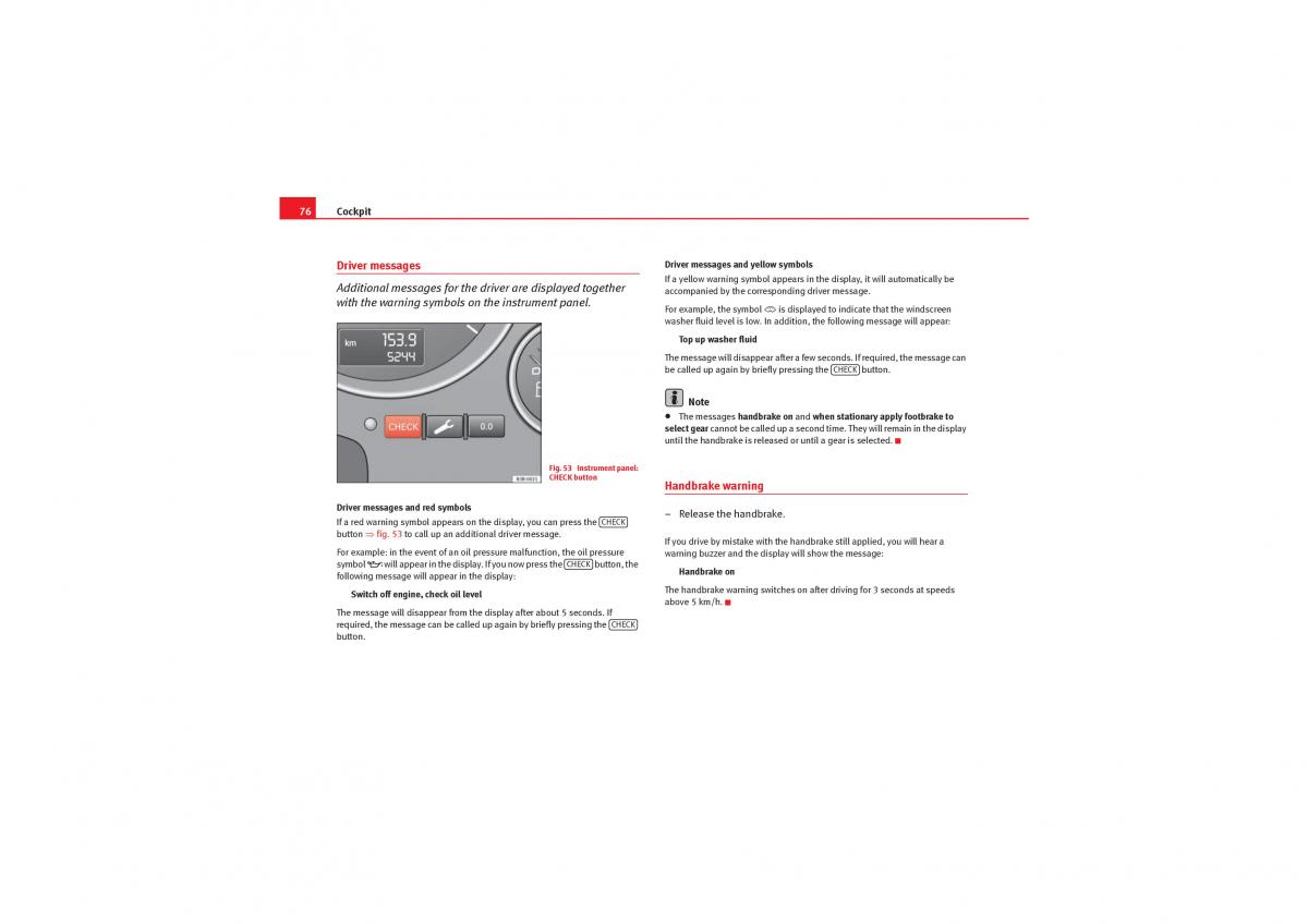 Seat Exeo owners manual / page 78