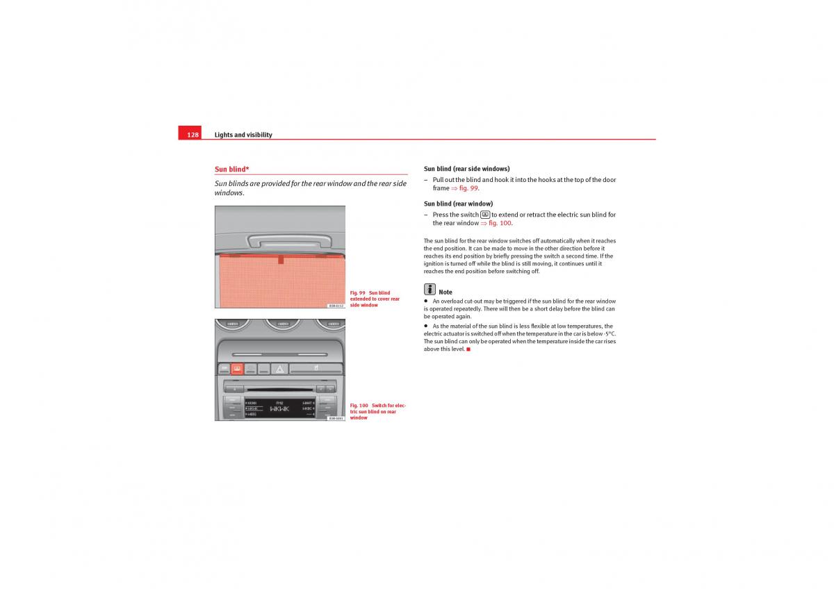 manual  Seat Exeo owners manual / page 130