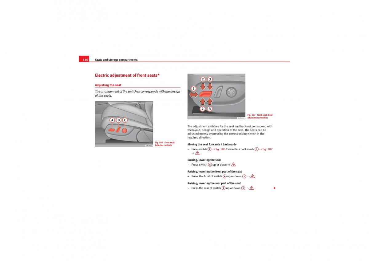 Seat Exeo owners manual / page 138