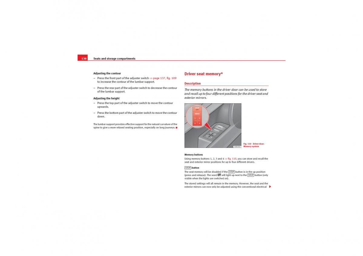 manual  Seat Exeo owners manual / page 140