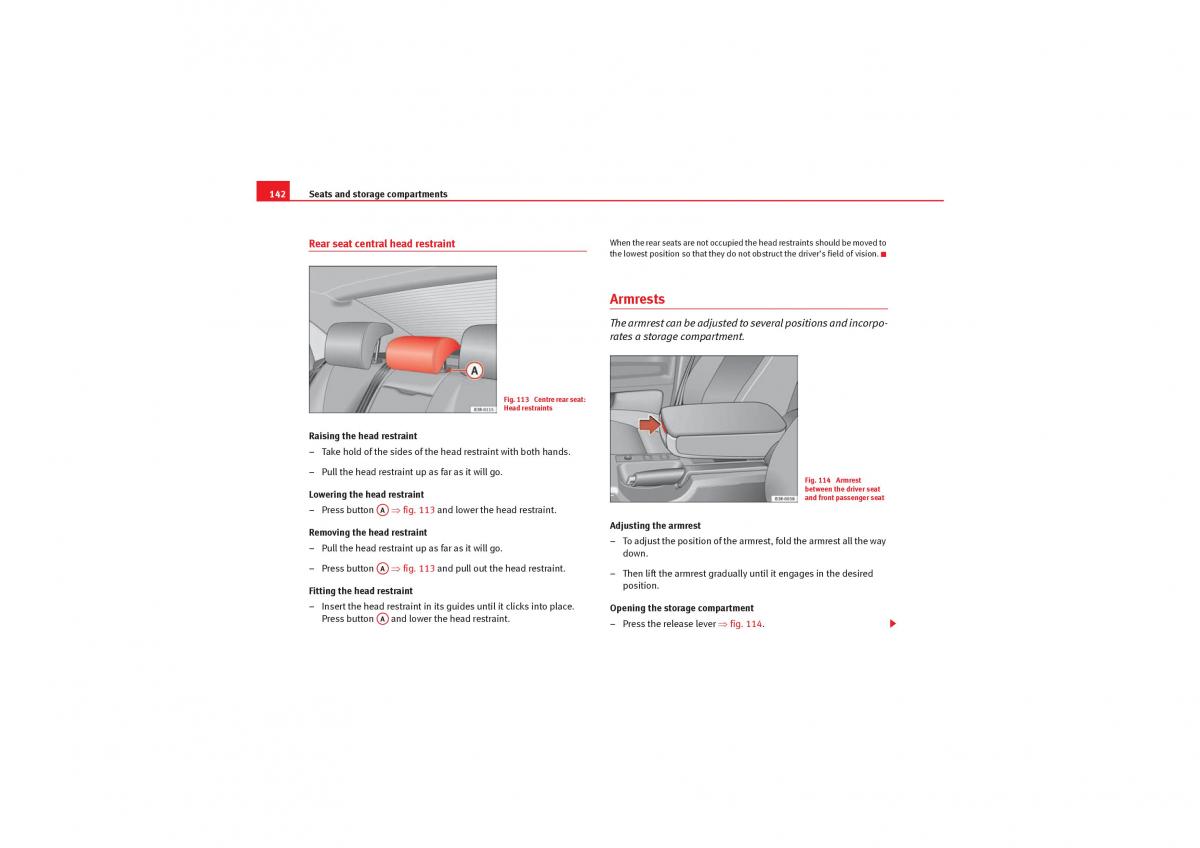 manual  Seat Exeo owners manual / page 144