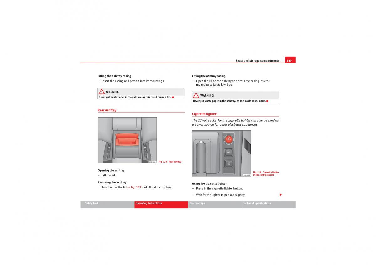 manual  Seat Exeo owners manual / page 151