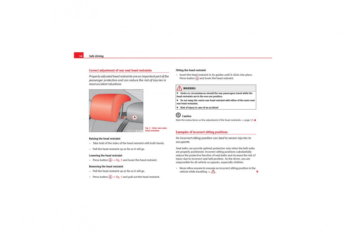 Seat Exeo owners manual / page 16