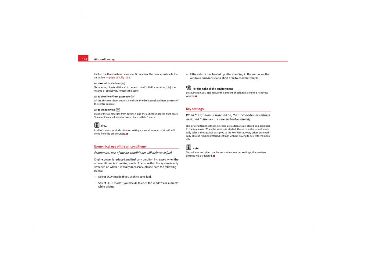 manual  Seat Exeo owners manual / page 166