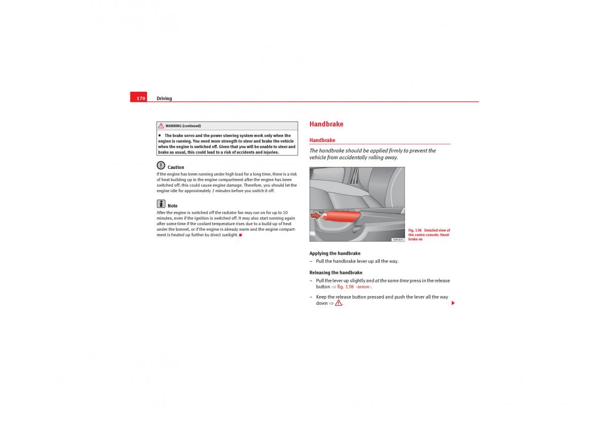 manual  Seat Exeo owners manual / page 172