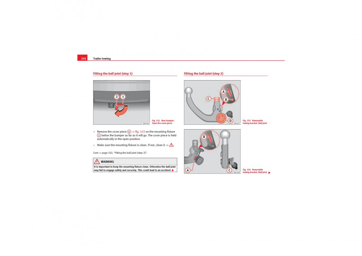 Seat Exeo owners manual / page 204