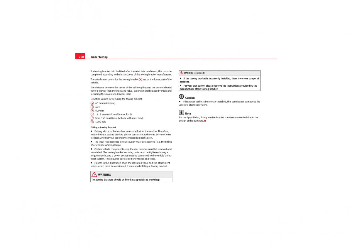 manual  Seat Exeo owners manual / page 210