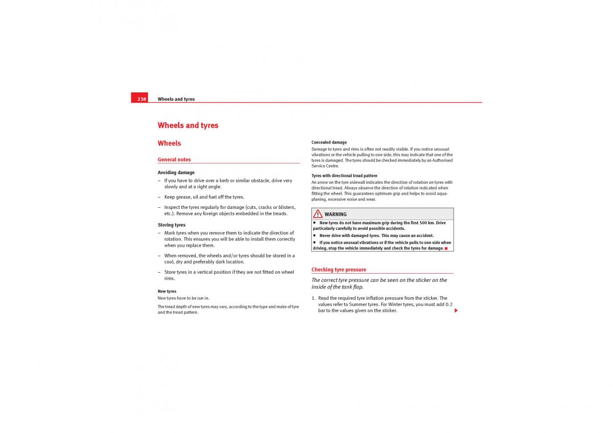 manual  Seat Exeo owners manual / page 240