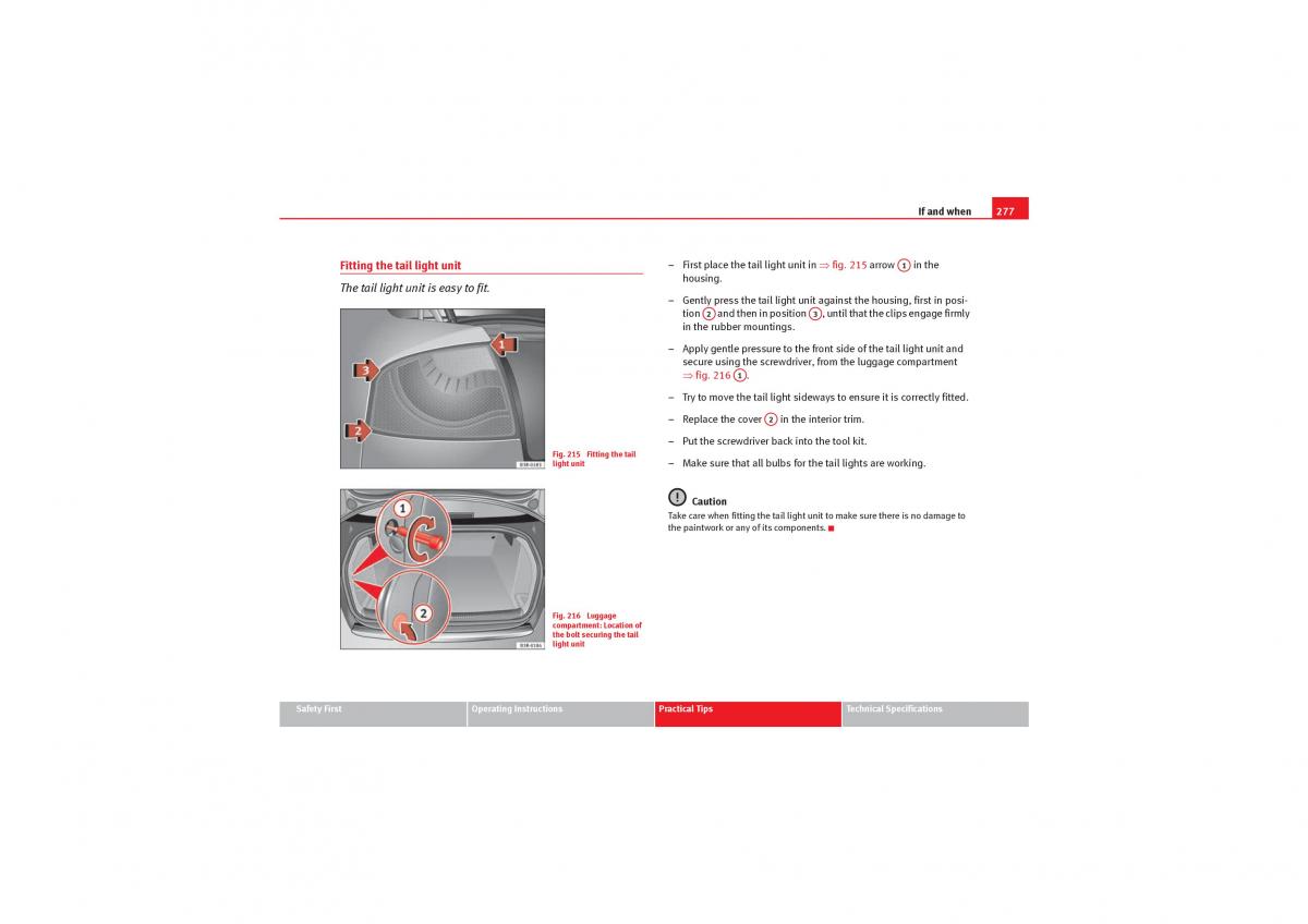 manual  Seat Exeo owners manual / page 279