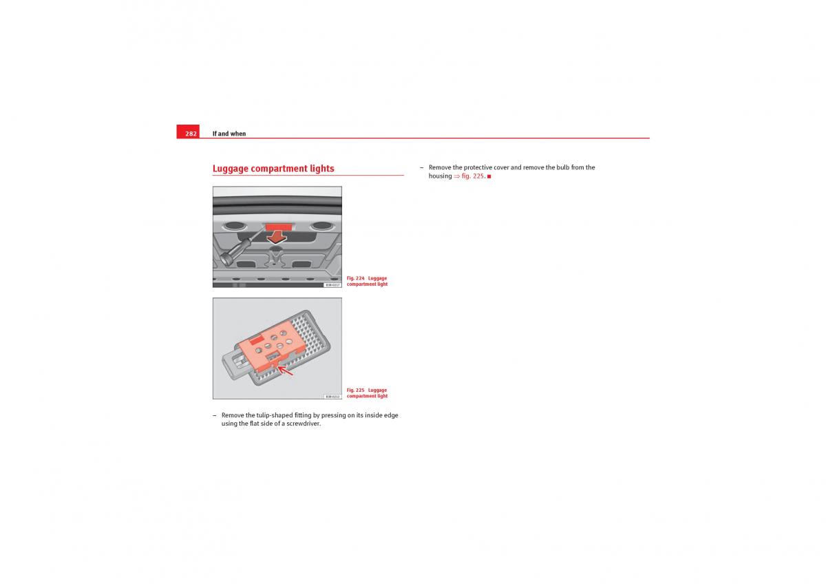 manual  Seat Exeo owners manual / page 284