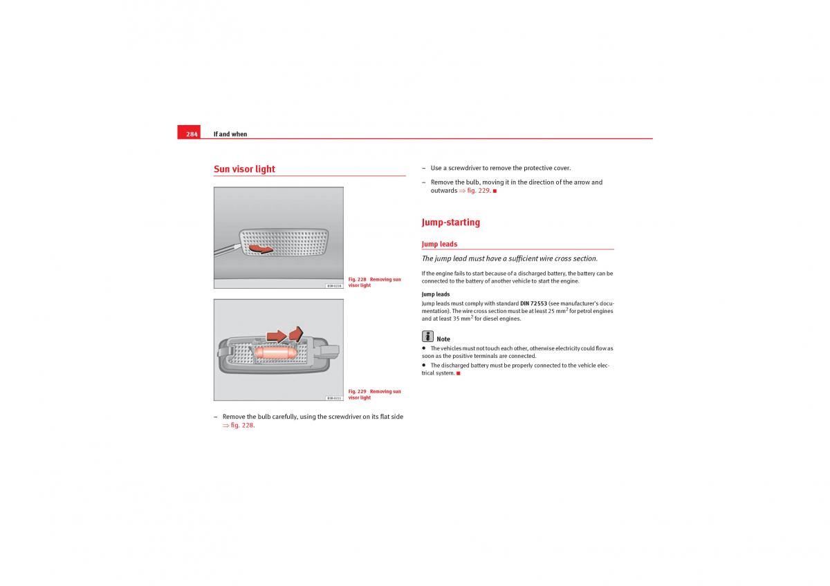 manual  Seat Exeo owners manual / page 286