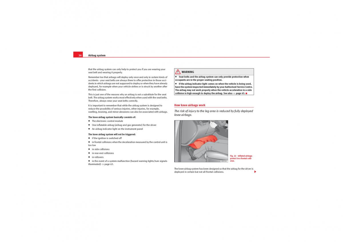 manual  Seat Exeo owners manual / page 38