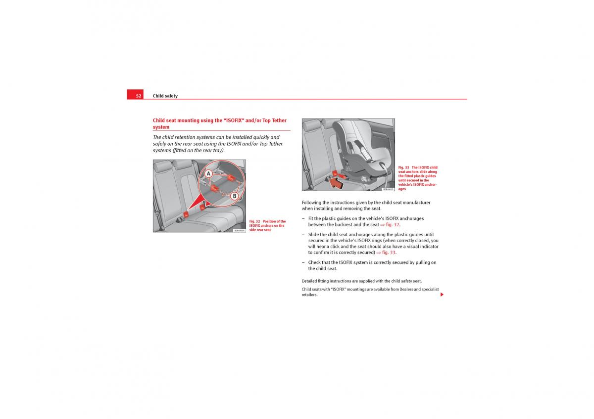 manual  Seat Exeo owners manual / page 54