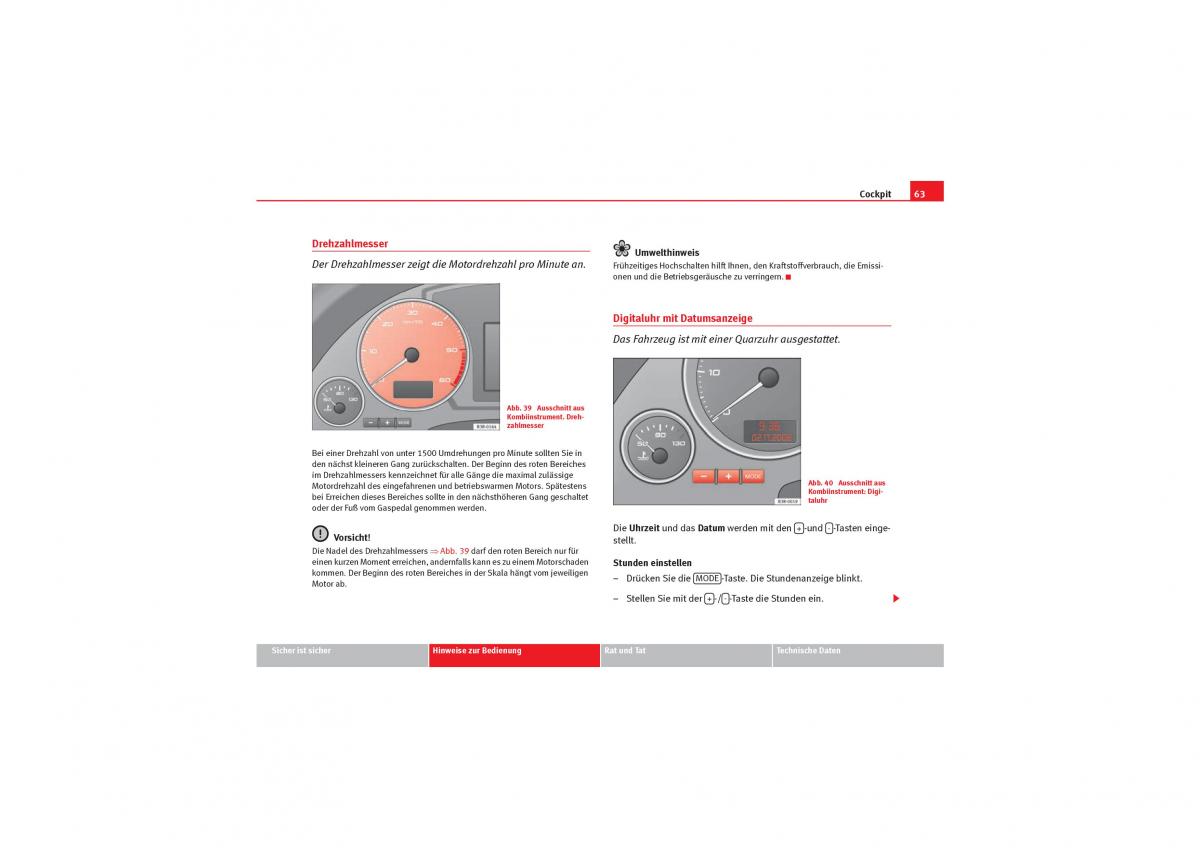 Seat Exeo Handbuch / page 65