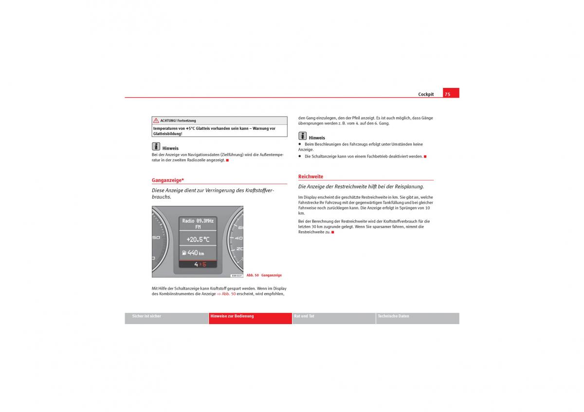 Seat Exeo Handbuch / page 77