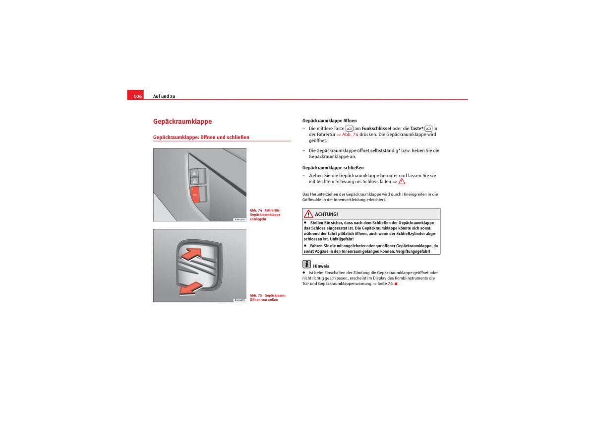 Seat Exeo Handbuch / page 108