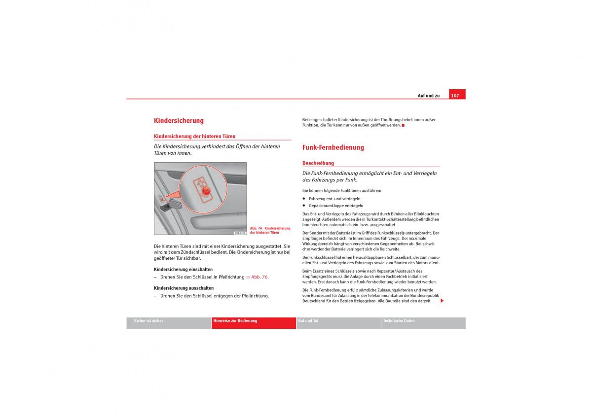 Seat Exeo Handbuch / page 109