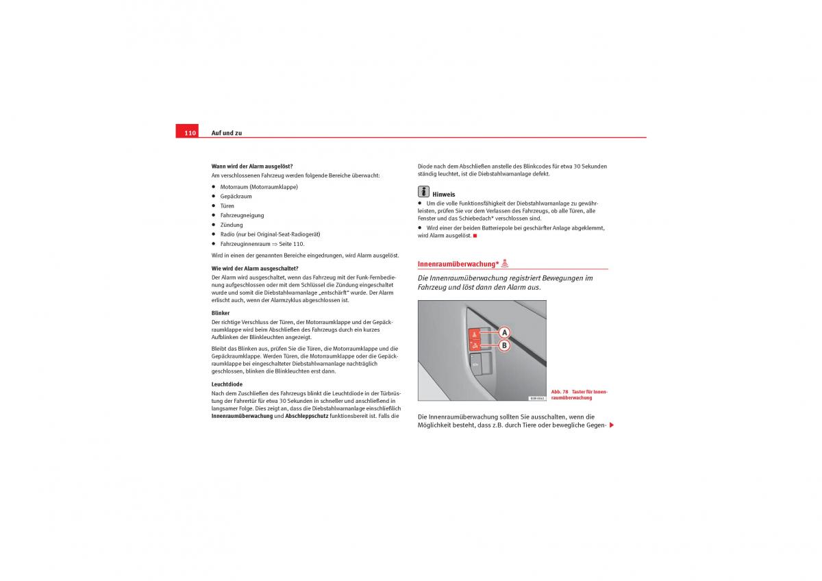 Seat Exeo Handbuch / page 112