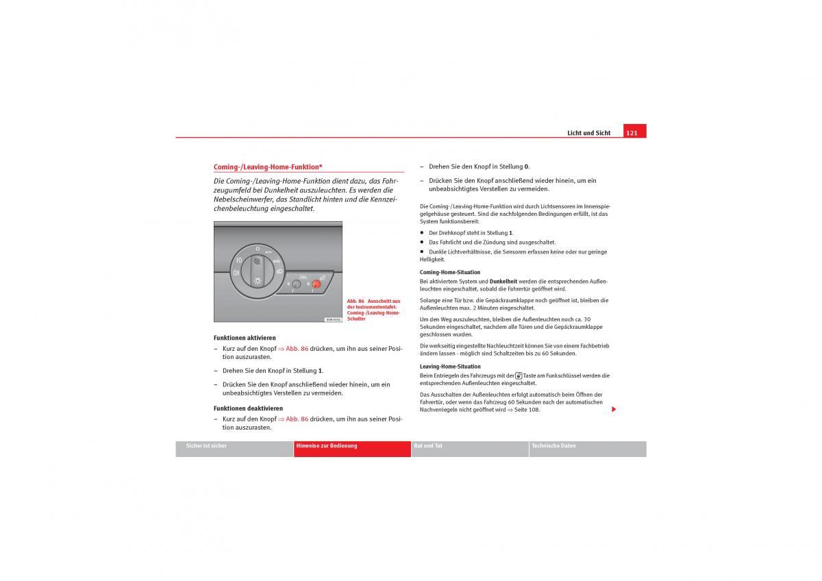 Seat Exeo Handbuch / page 123