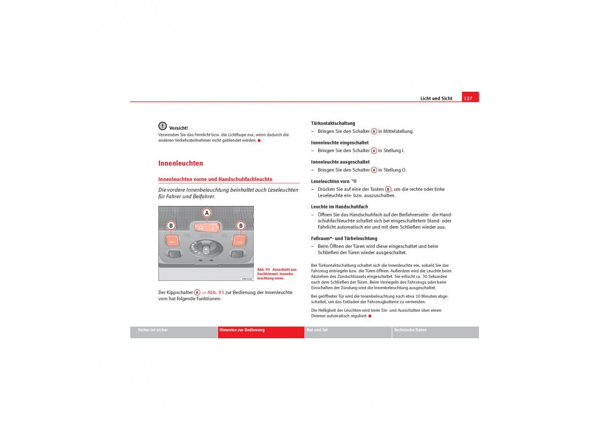 Seat Exeo Handbuch / page 129