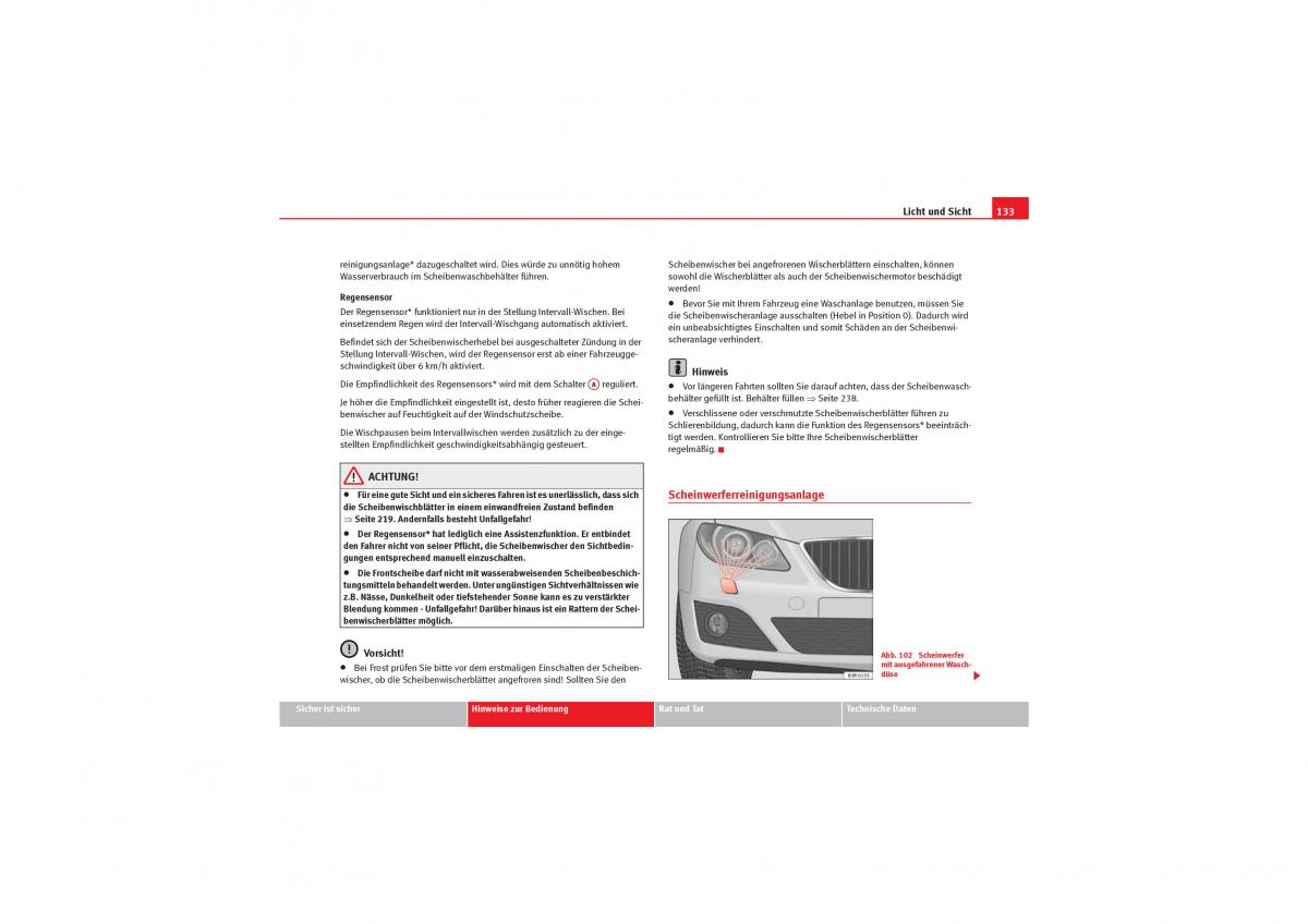 Seat Exeo Handbuch / page 135