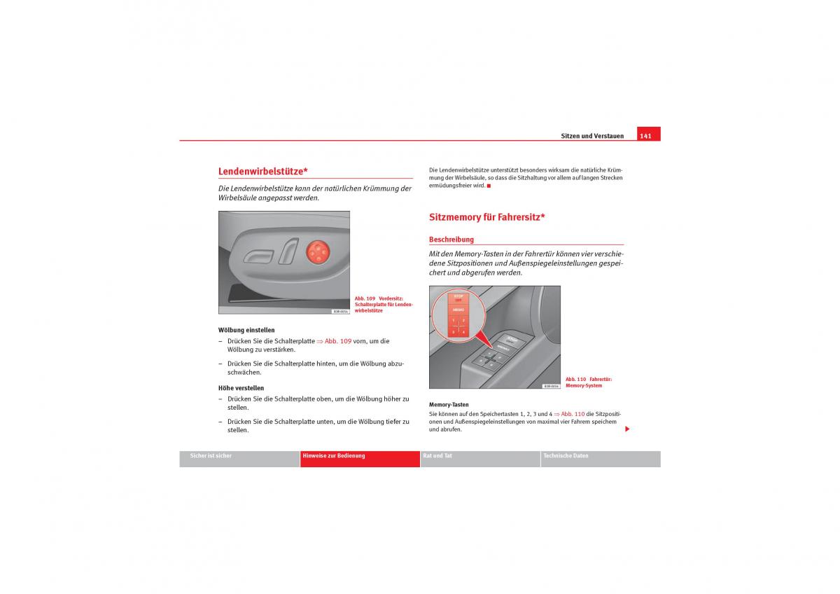 Seat Exeo Handbuch / page 143