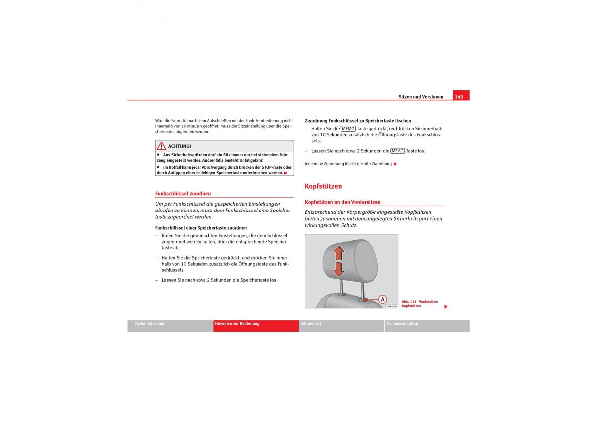 Seat Exeo Handbuch / page 145