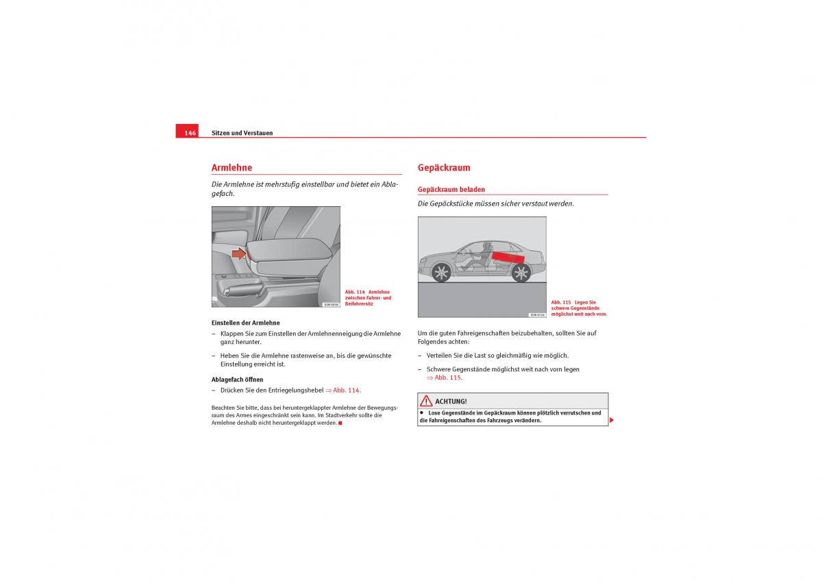 Seat Exeo Handbuch / page 148