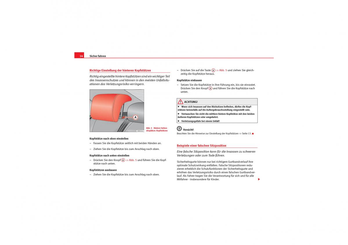 Seat Exeo Handbuch / page 16